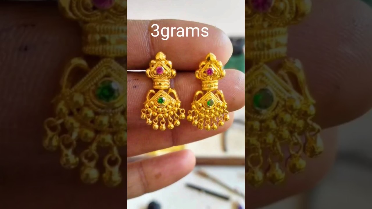 Buy Gold Jhumka Earrings | Gold Jhumka Earring Designs @ Best Prices